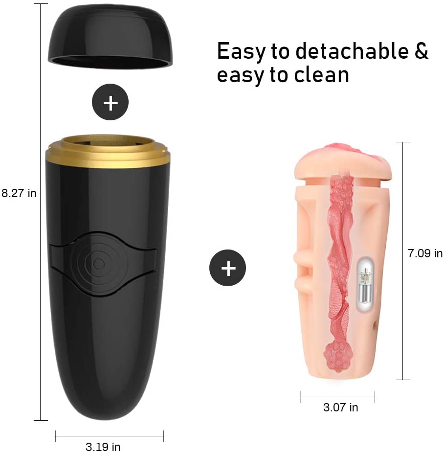 Male Masturbator Detachable Pocket Vibrator For Men