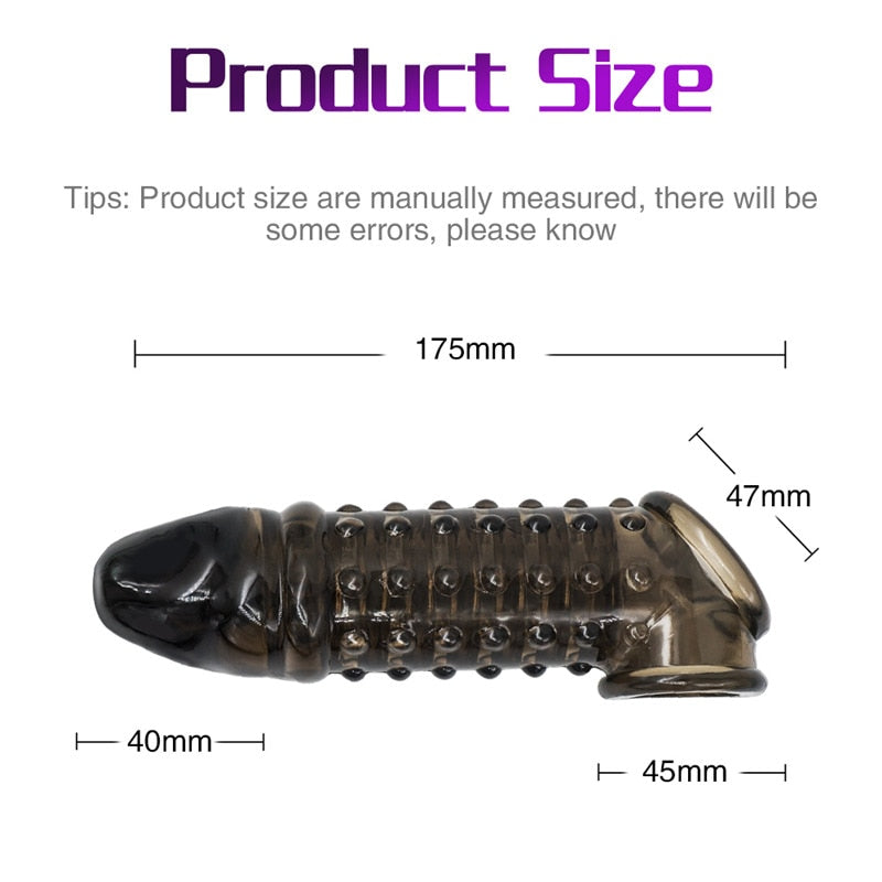 Silicone Reusable Penis Sleeve