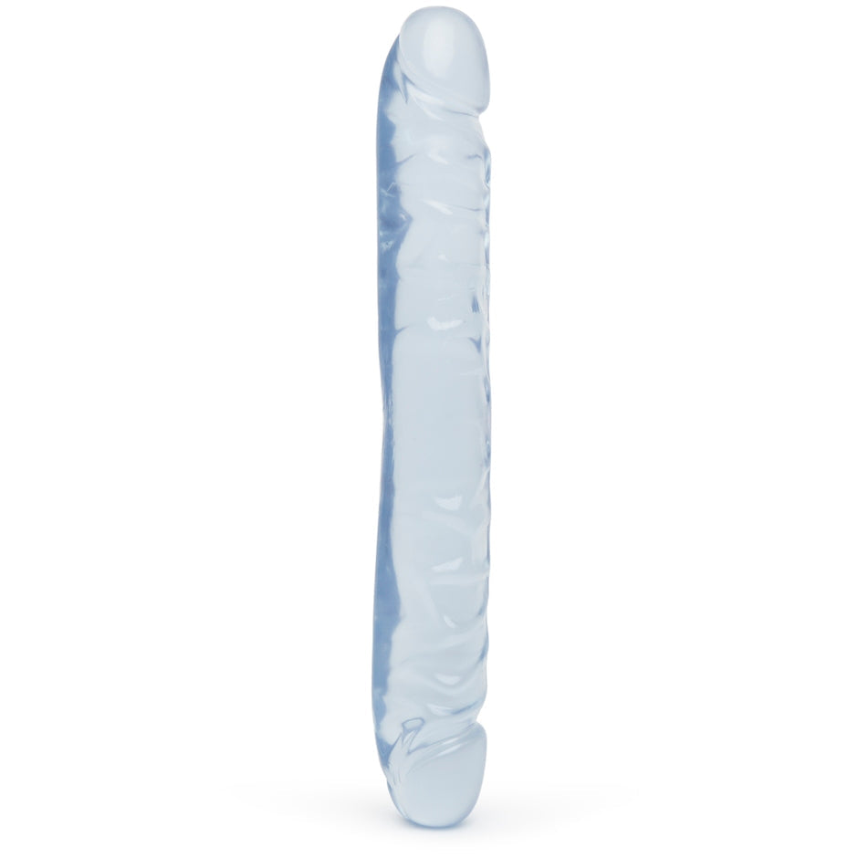 Double Ended Realistic Flexible Clear Jelly Long Dildo