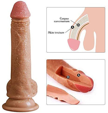Realistic Dildo with Strong Suction Cup - 7 inch
