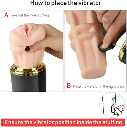Male Masturbator Detachable Pocket Vibrator For Men