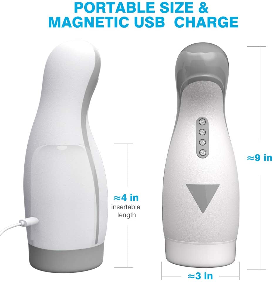 Stroker with Suction & Vibration Heating for Men Masturbation