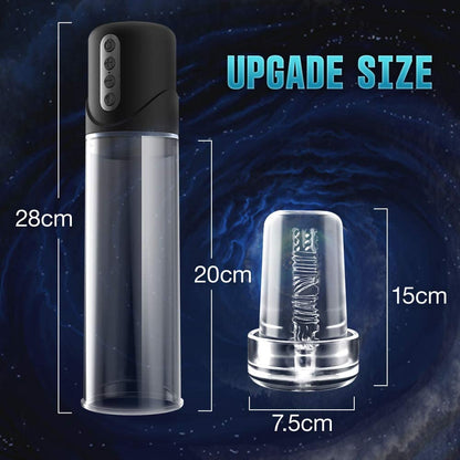 Electric Male Masturbator Cup with Visible Enlargement Function