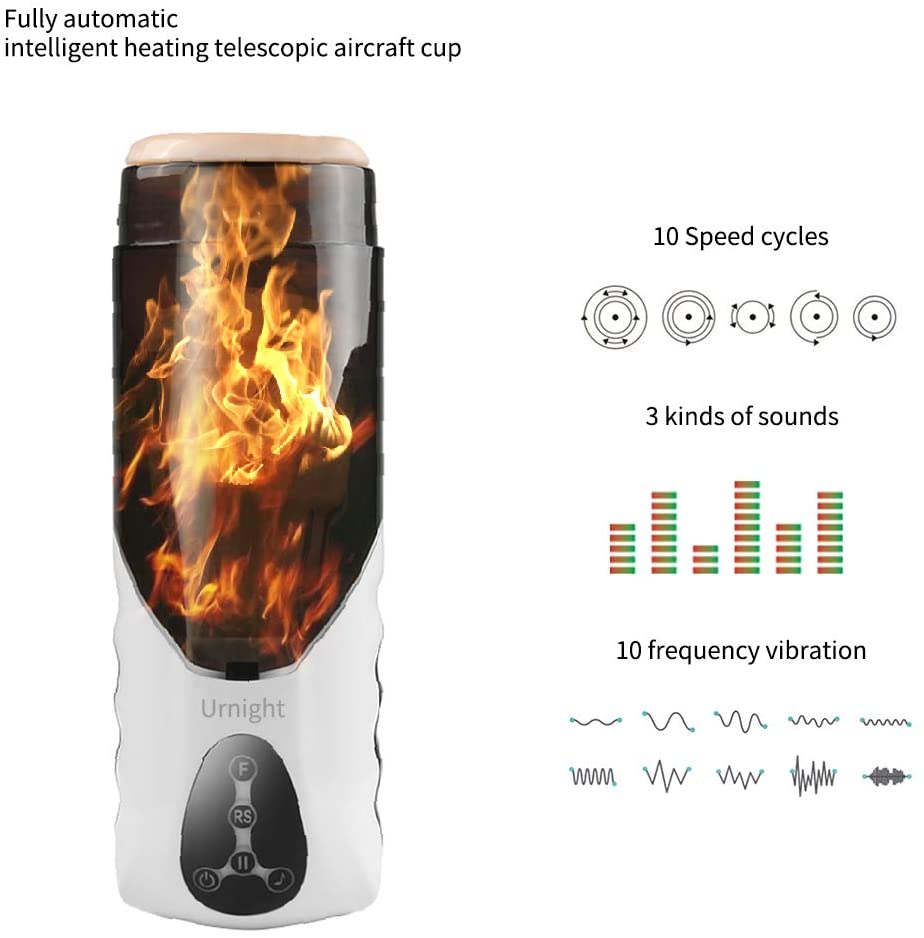 Retractable Heating Voice Penis Wrapped Suck