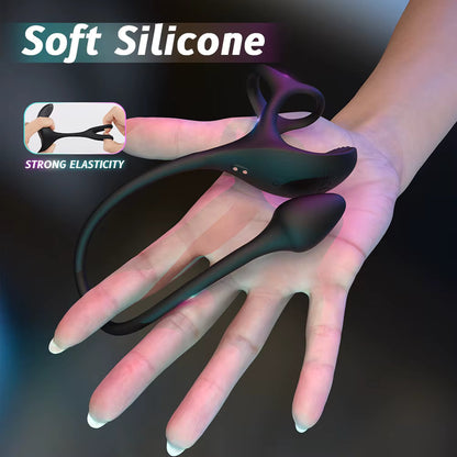 AlphaPlug Prostate Massager for Men with Vibrating Cock Ring