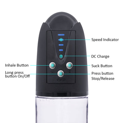 PLEASUREMAX ELECTRIC VACUUM PUMP WITH SENSATION SLEEVE