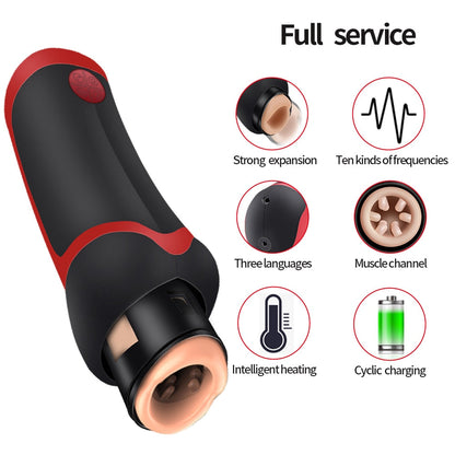 Automatic Thrusting Piston Male Masturbator Cup