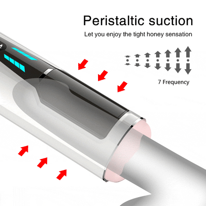 7 frequencies Automatic Piston Telescopic Rotation Male Masturbator