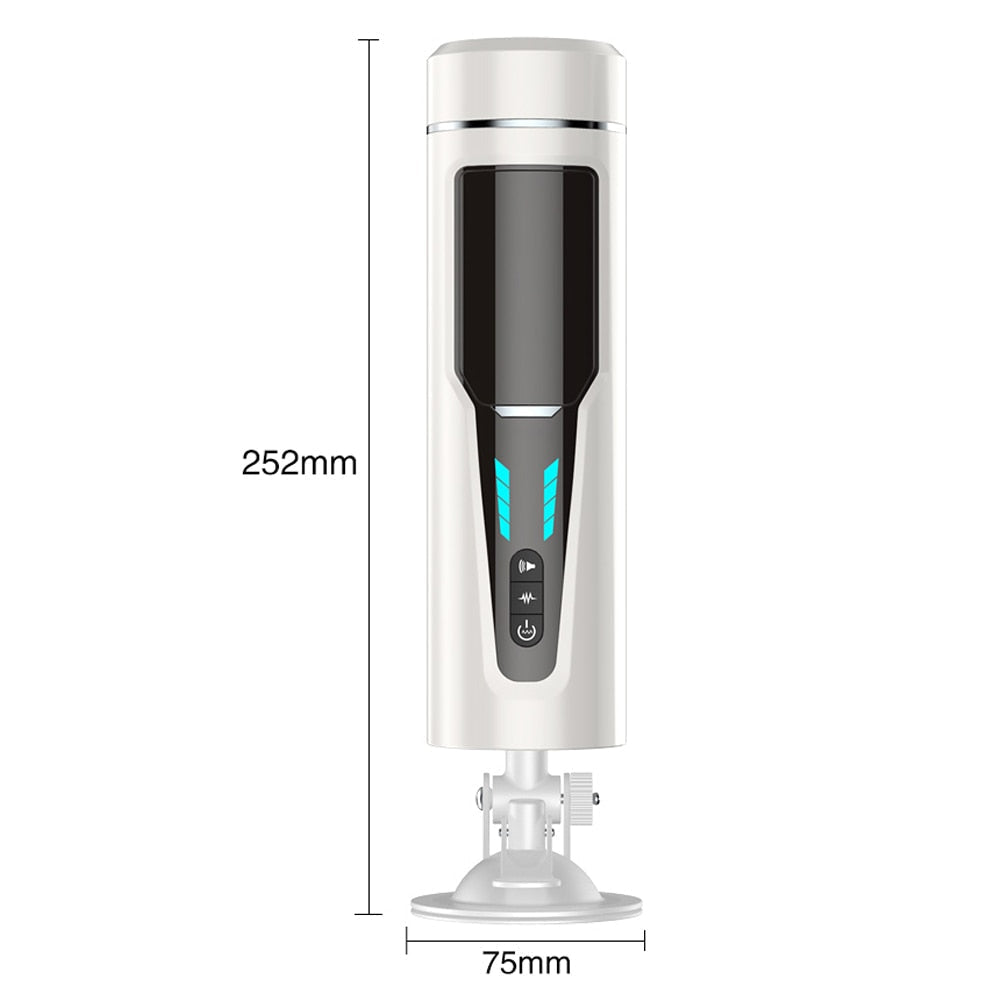 7 frequencies Automatic Piston Telescopic Rotation Male Masturbator