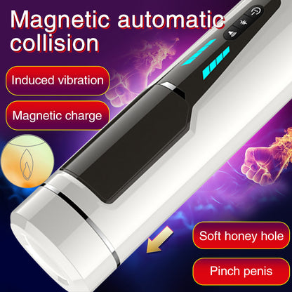 7 frequencies Automatic Piston Telescopic Rotation Male Masturbator
