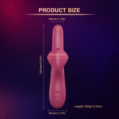 G Spot Dildo Telescopic Rotating Vibrator