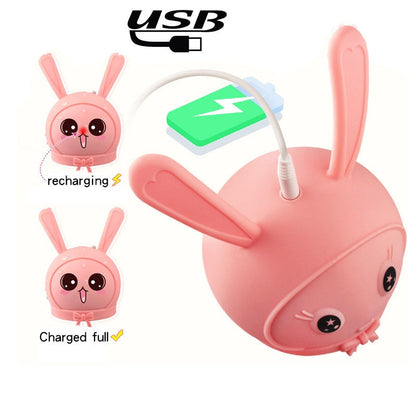 Rabbit Breast Tongue Licking Sucking Heating  Vibrator