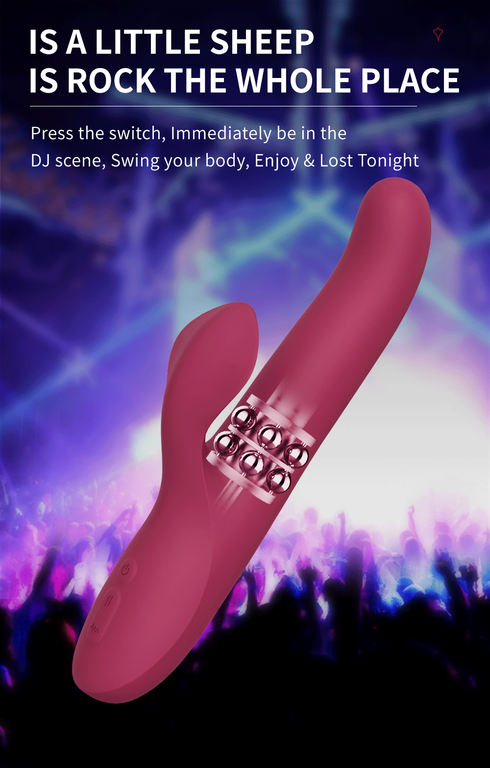 G Spot Dildo Telescopic Rotating Vibrator