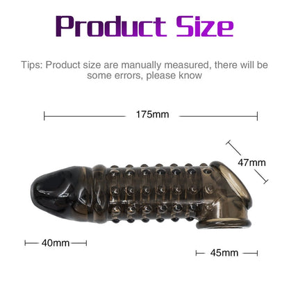 Silicone Reusable Penis Sleeve