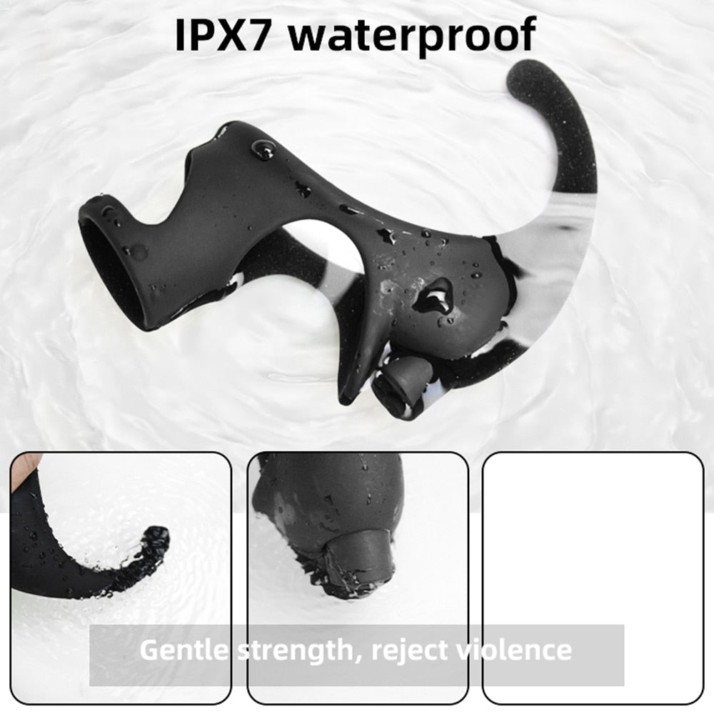 Vibrating Dual Penis Ring with Taint Teaser