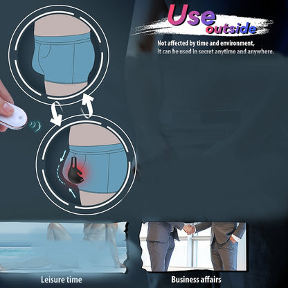 Vibrating Male Chastity Cock Ring Massager