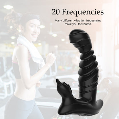 Tongue Licking Telescopic Prostate Massage Remote Control Anal Plug Vibrator