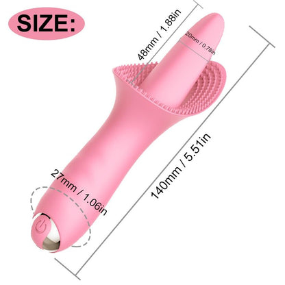10 Modes Dildo Tongue Vibrator Nipple Massage